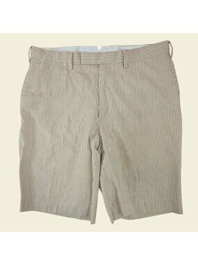 Polo Ralph Lauren Beige Striped Cotton Mens Shorts 35